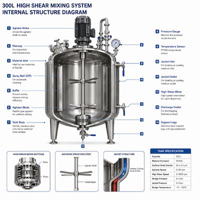 Biophar Solution Preparation System 1000L with SS316L Vessel (GMP Standard, Touch Screen Control)