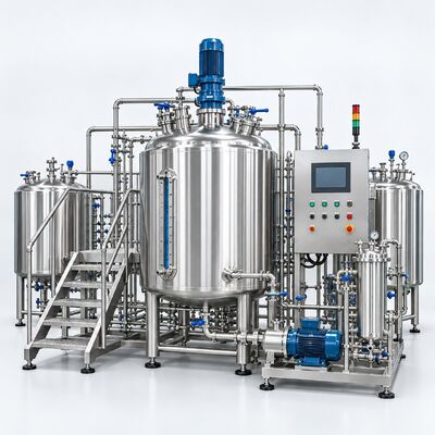 Food Grade Mixing System 1000L with SS316L Tank for Beverage and Syrup Production