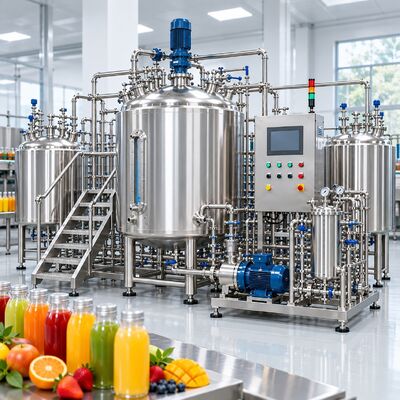 Food Grade Mixing System 1000L with SS316L Tank for Beverage and Syrup Production