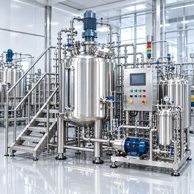 1500L Syrup Preparation System with Jacketed Mixing Tank and Variable Speed Agitator