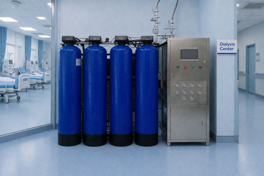 RO EDI Medical Water Purification Systems Water Filtration Technology For Medical  100LPH